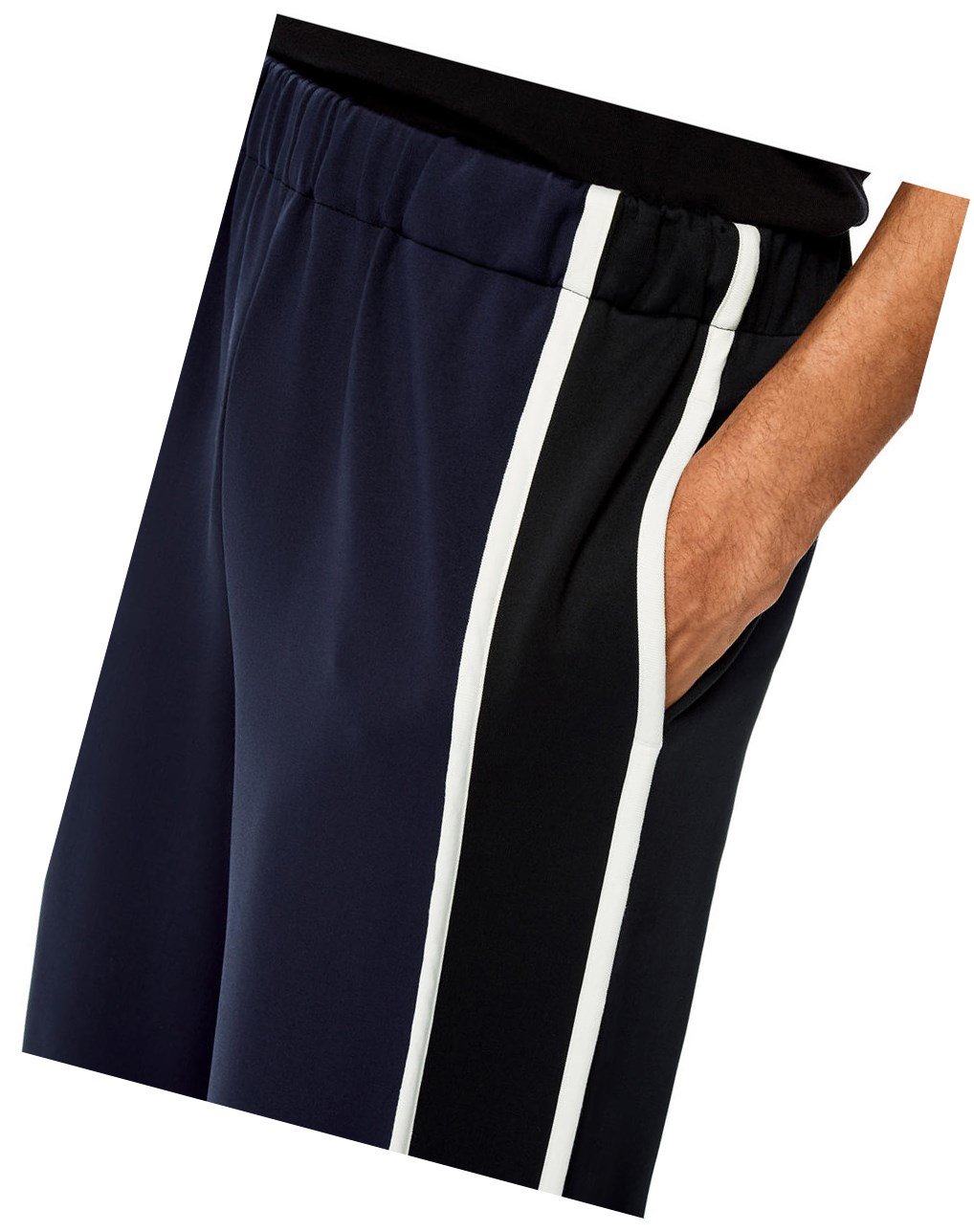 Loewe Jogging trousers in technical jersey Azul Marino Negros | DZBKR-0564