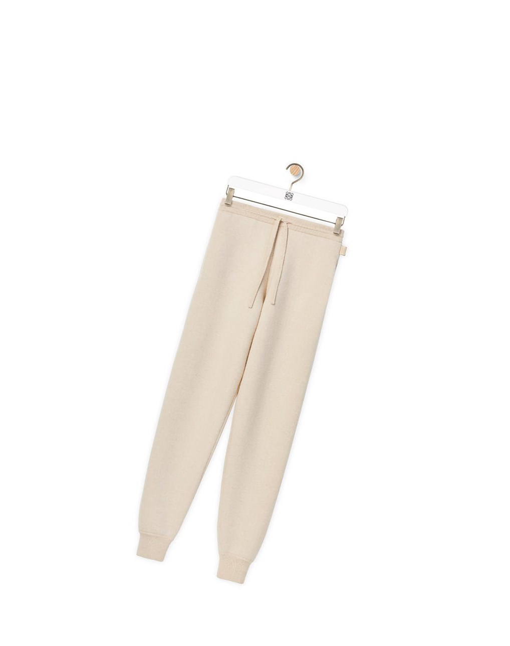 Loewe Knit track trousers in cashmere Ecru | RQMKE-0571