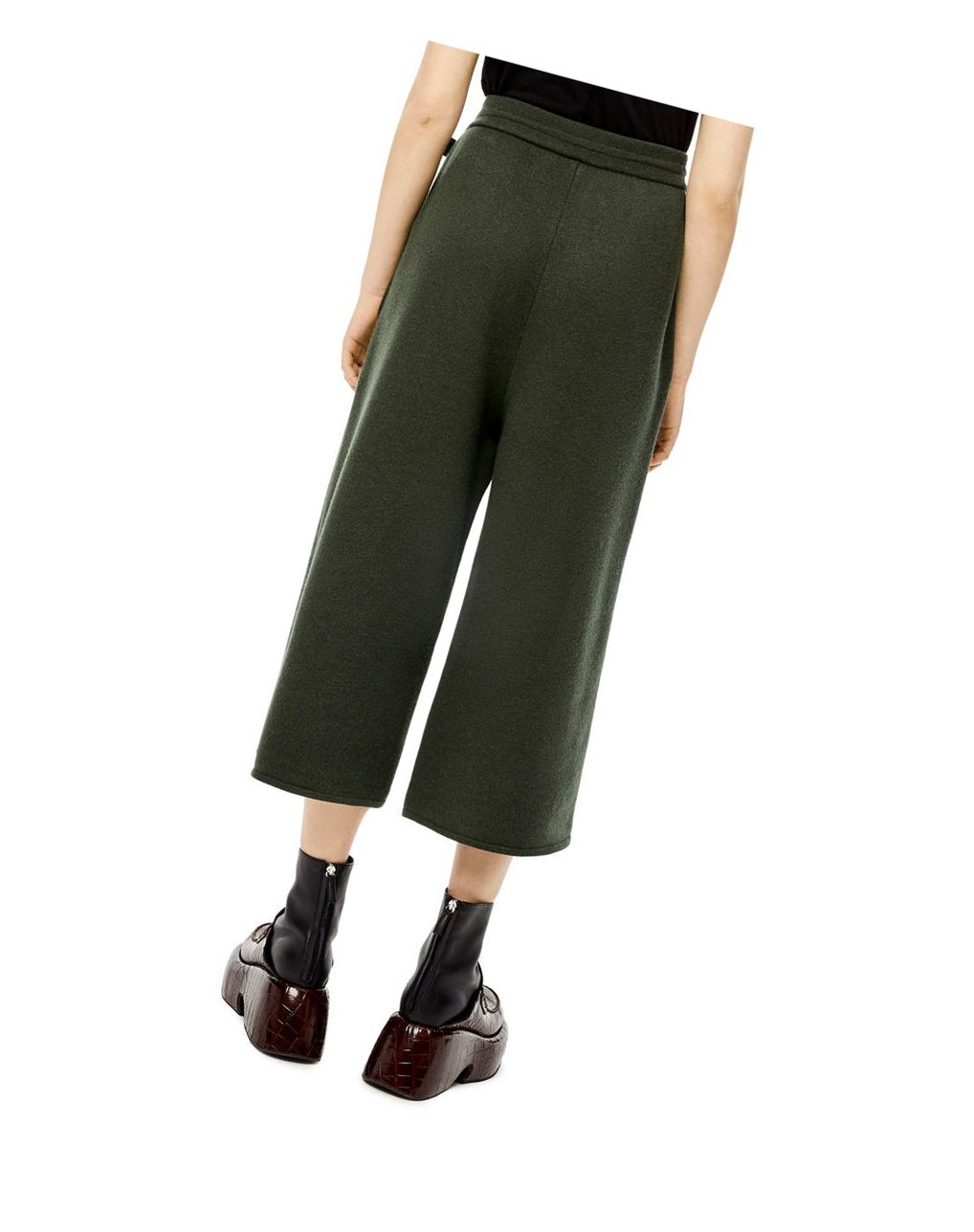 Loewe Knit trousers in cashmere Kaki Verdes | CQDIM-1297