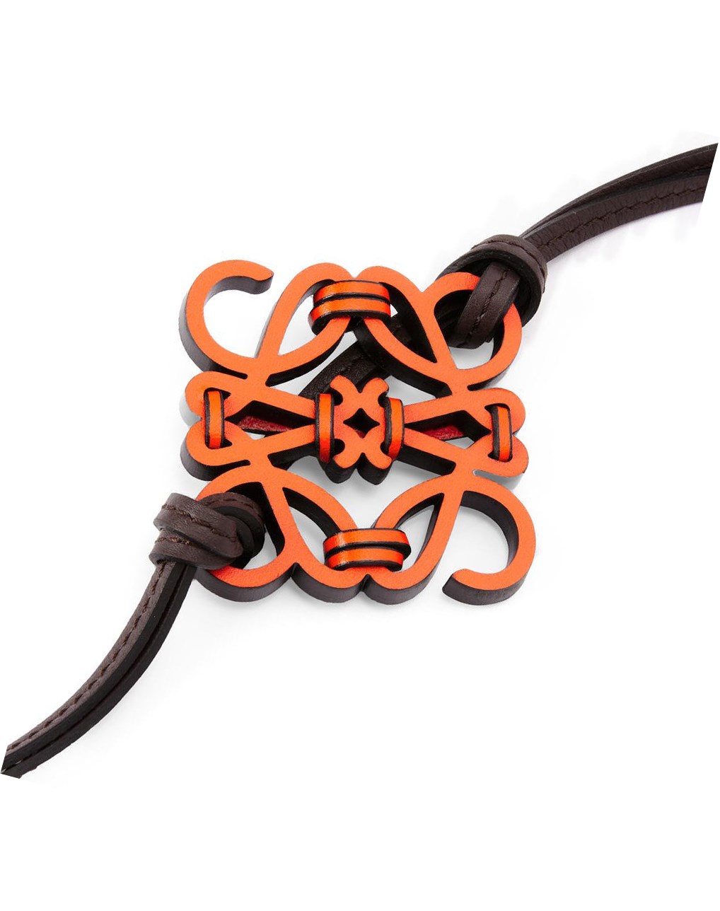 Loewe Knotted Anagram charm in calfskin Naranjas | DPUSC-9381