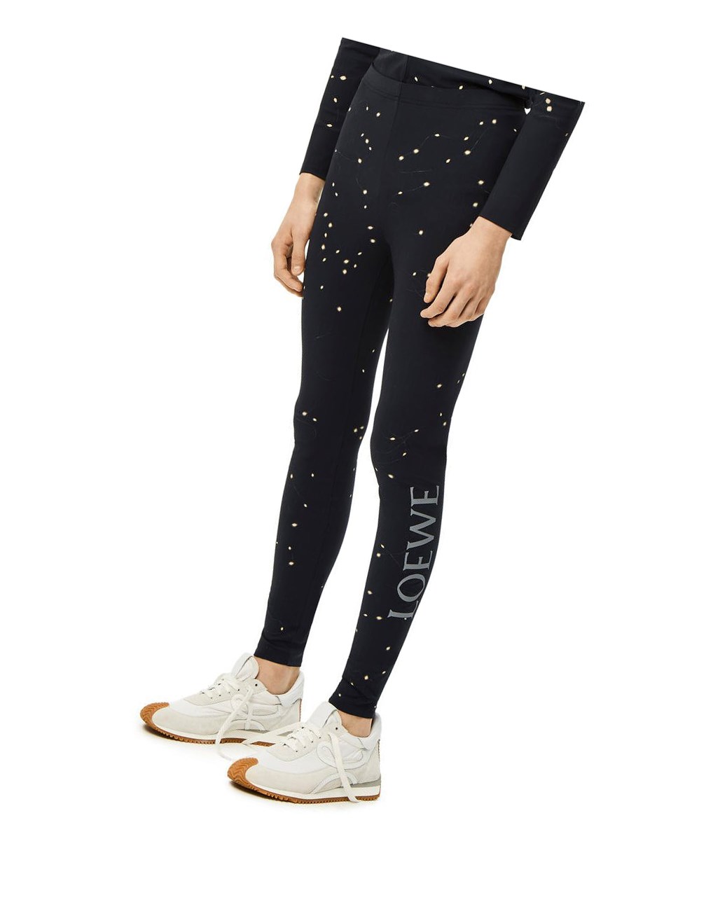 Loewe LED print leggings in polyamide Negros Amarillos | EAQCH-3725