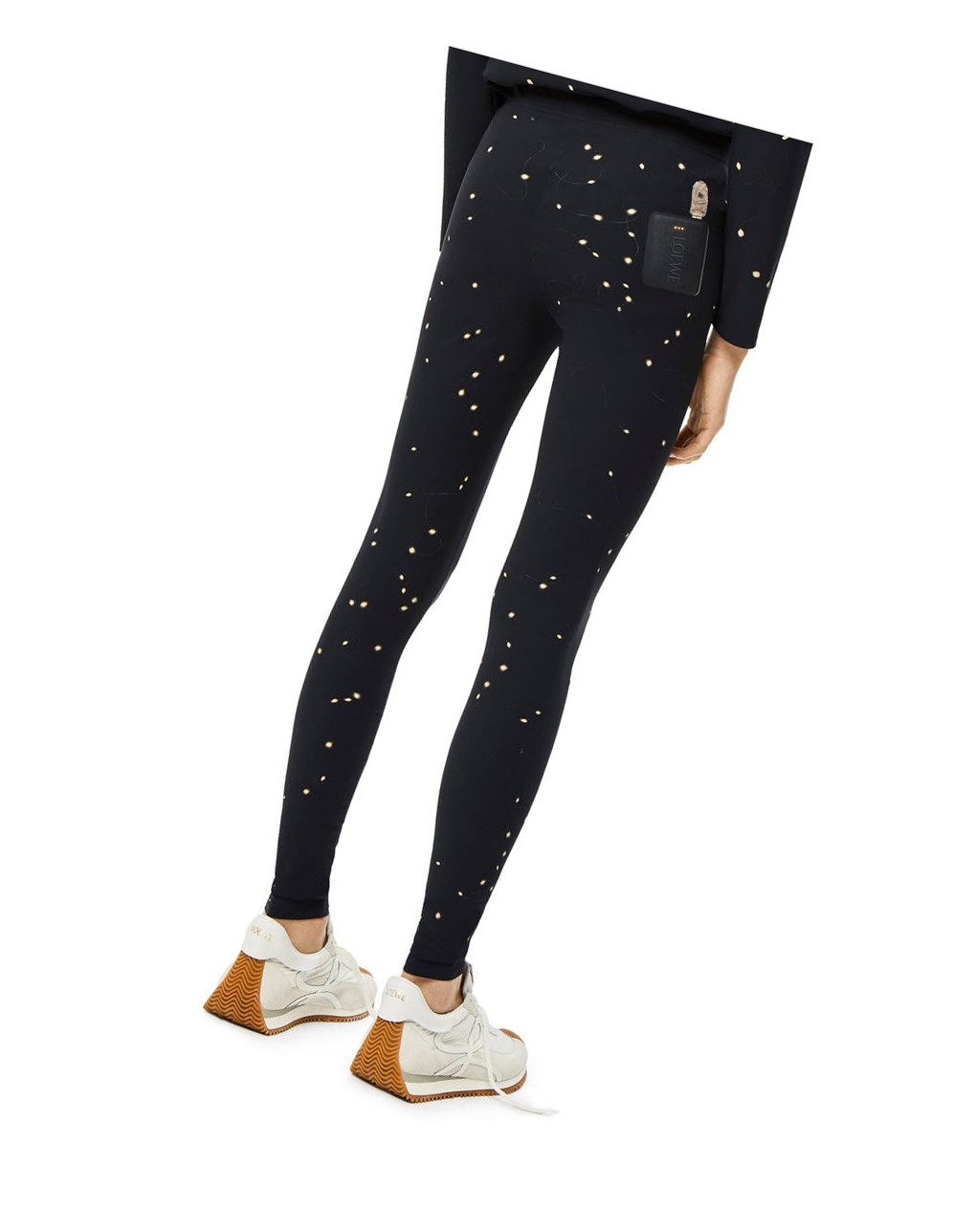 Loewe LED print leggings in polyamide Negros Amarillos | EAQCH-3725