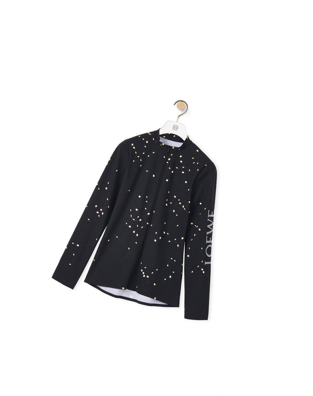 Loewe LED print long sleeve top in polyamide Negros Amarillos | KCPSU-5201