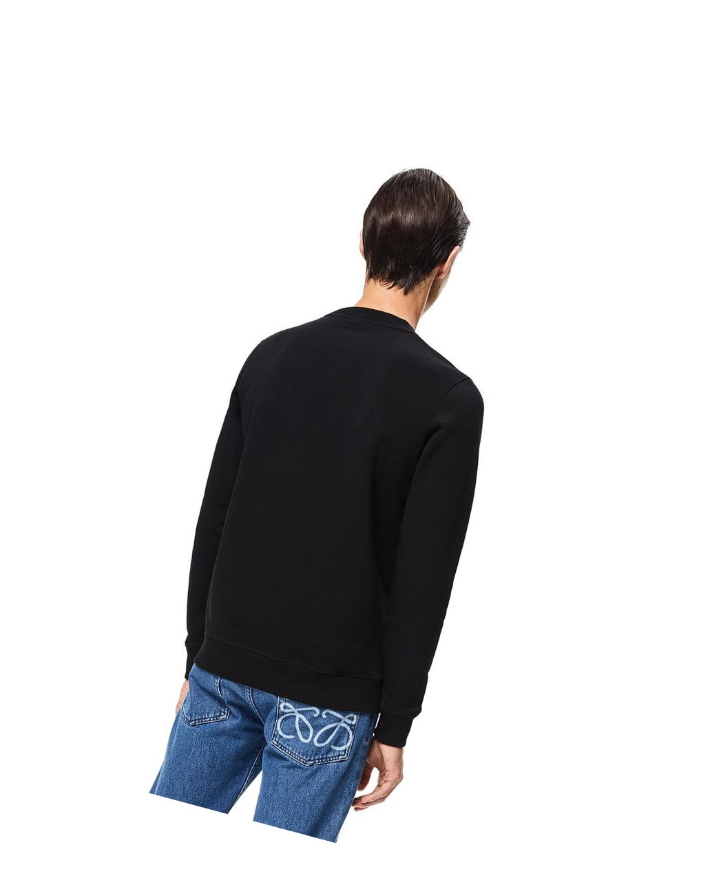 Loewe LOEWE Anagram embroidered sweatshirt in cotton Negros | AVYBP-5902