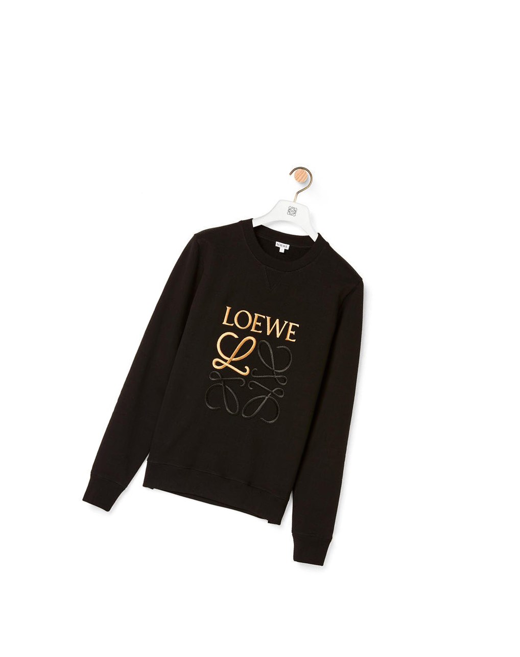 Loewe LOEWE Anagram embroidered sweatshirt in cotton Negros | AVYBP-5902