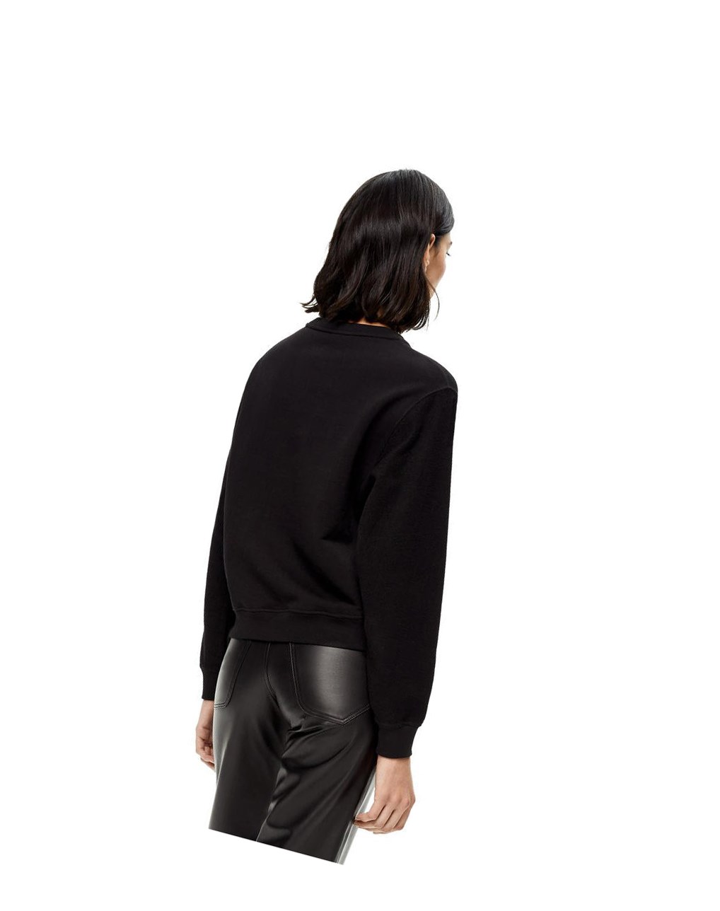 Loewe LOEWE Anagram embroidered sweatshirt in cotton Negros | NKHGL-5102