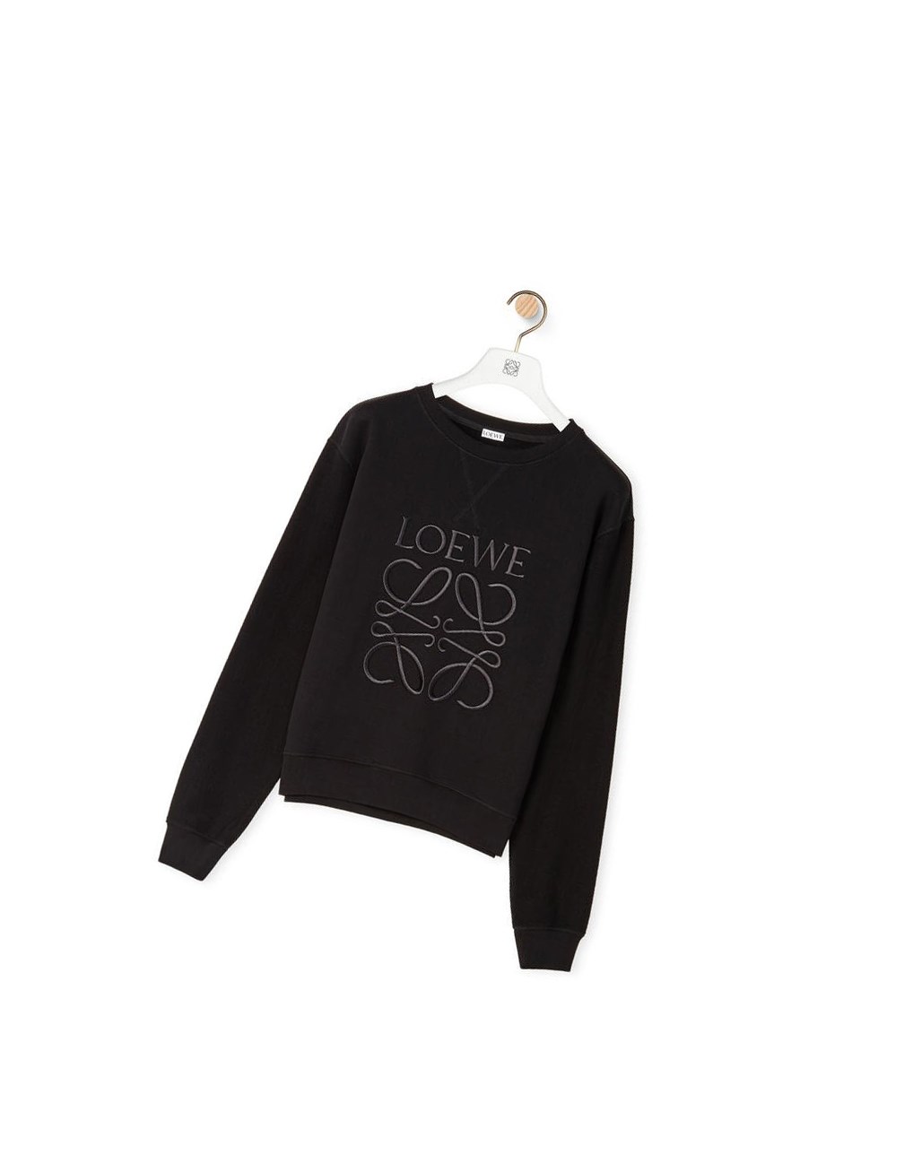 Loewe LOEWE Anagram embroidered sweatshirt in cotton Negros | NKHGL-5102