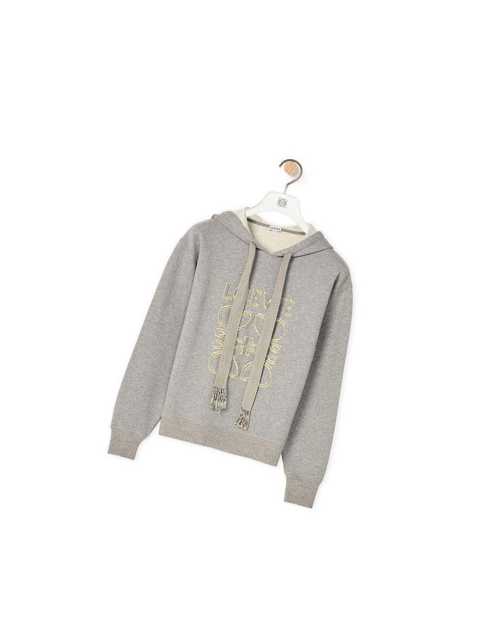 Loewe LOEWE Anagram hoodie in cotton Grises | LRBQG-6038