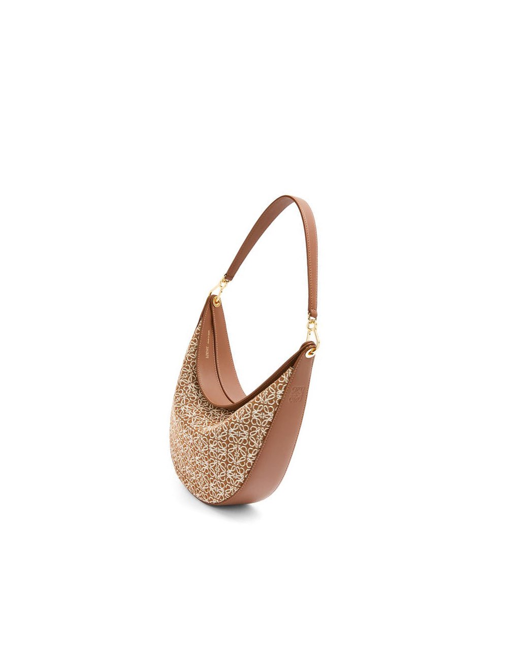 Loewe LOEWE Luna bag in Anagram jacquard and classic calfskin Tan / Pecan | ACKTU-8974