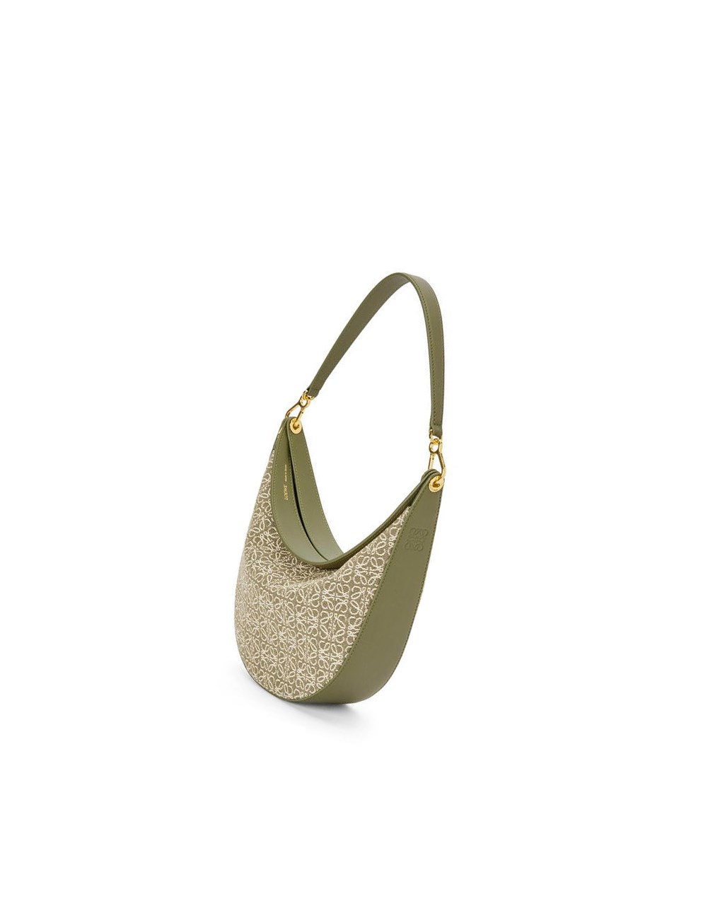 Loewe LOEWE Luna bag in Anagram jacquard and classic calfskin Verdes Verdes | RBPUD-7014