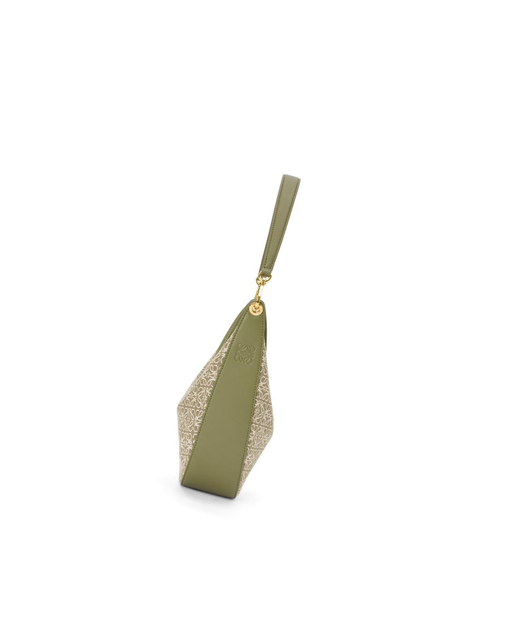 Loewe LOEWE Luna bag in Anagram jacquard and classic calfskin Verdes Verdes | RBPUD-7014