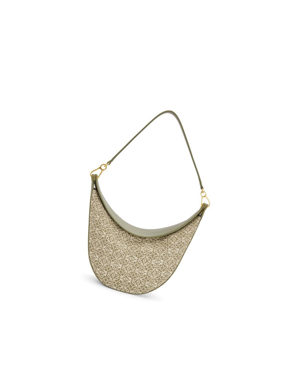Loewe LOEWE Luna bag in Anagram jacquard and classic calfskin Verdes Verdes | RBPUD-7014