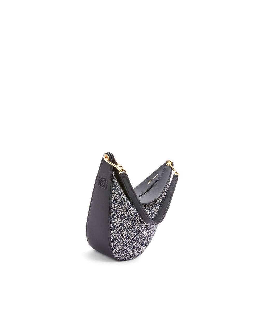 Loewe LOEWE Luna bag in Anagram jacquard and classic calfskin Azul Marino Negros | SOPZI-4058