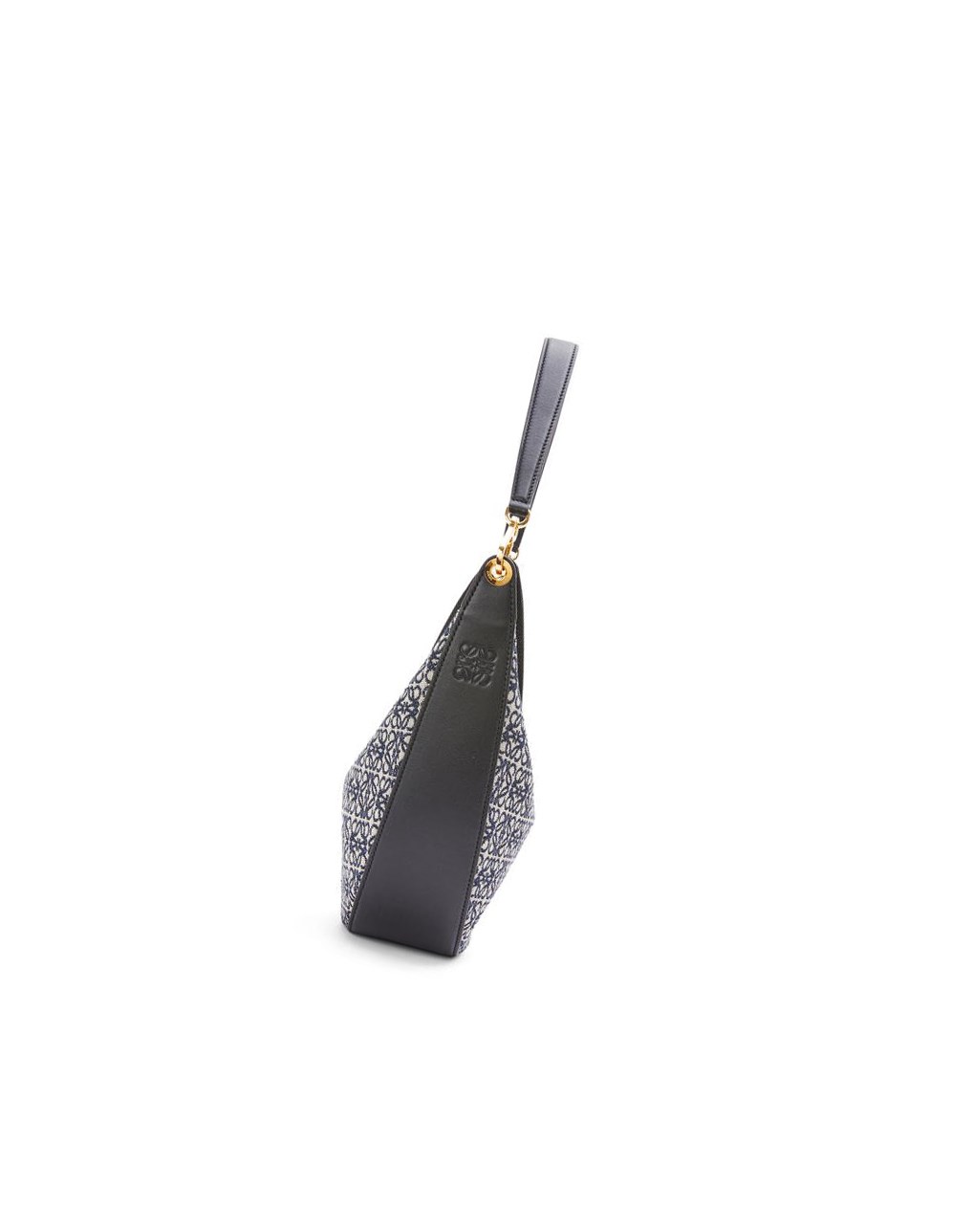 Loewe LOEWE Luna bag in Anagram jacquard and classic calfskin Azul Marino Negros | SOPZI-4058