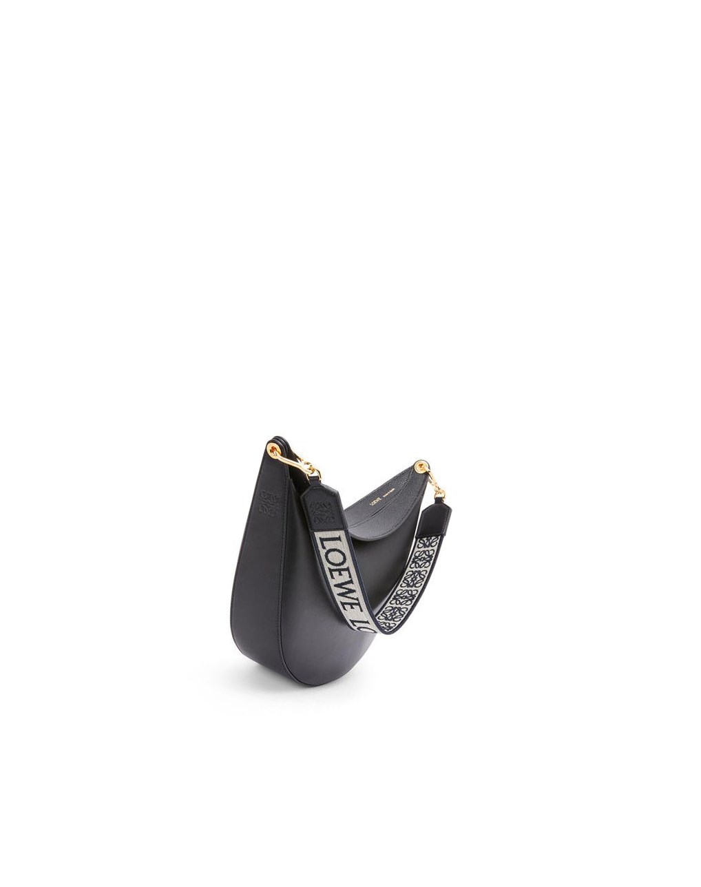 Loewe LOEWE Luna bag in satin calfskin and jacquard Negros | LPXGF-0178