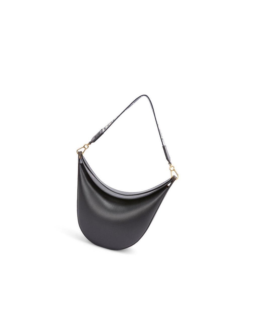 Loewe LOEWE Luna bag in satin calfskin and jacquard Negros | LPXGF-0178