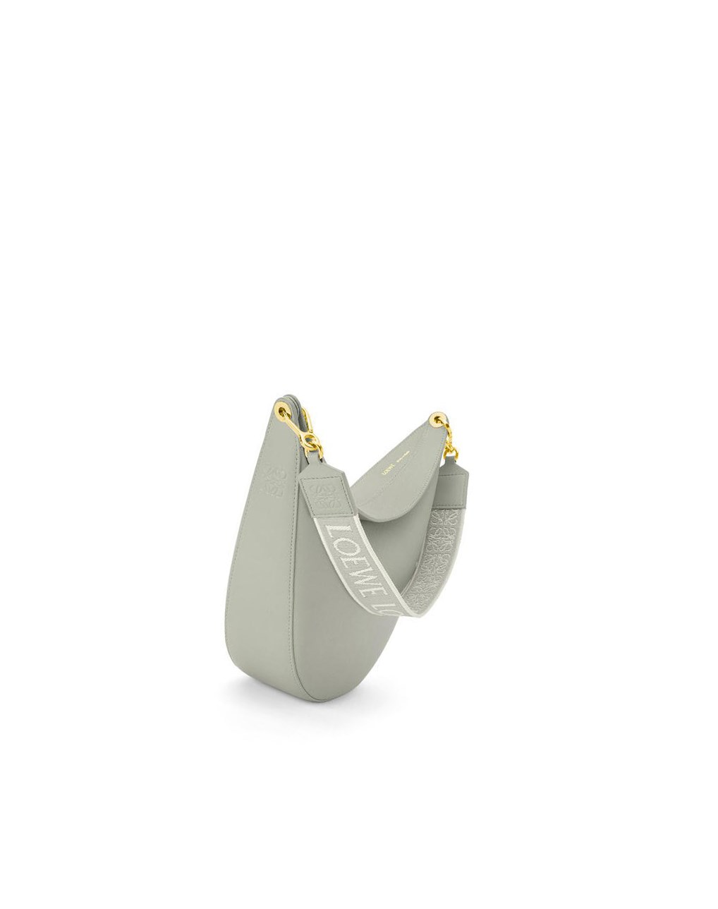 Loewe LOEWE Luna bag in satin calfskin and jacquard Grises | MWTXC-8931