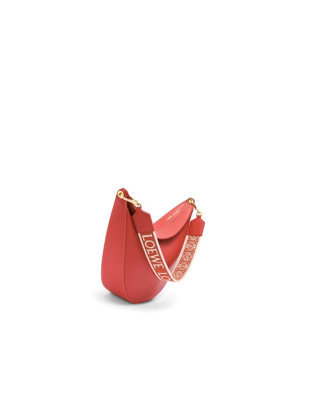 Loewe LOEWE Luna bag in satin calfskin and jacquard Rojos | SPCZB-0549