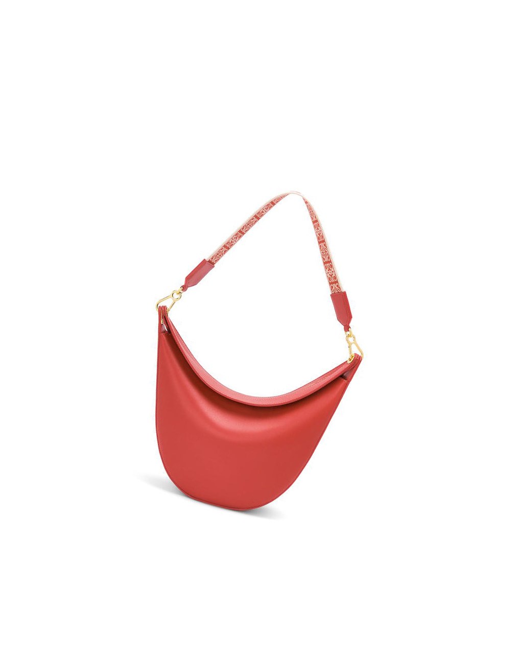 Loewe LOEWE Luna bag in satin calfskin and jacquard Rojos | SPCZB-0549