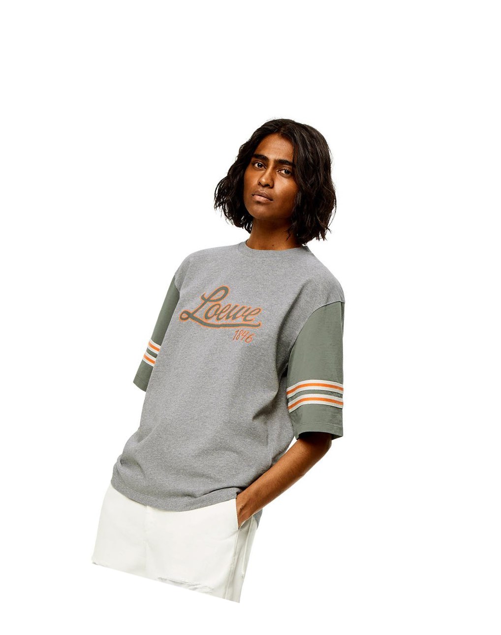 Loewe LOEWE T-shirt in cotton Grises | SNKCD-7025