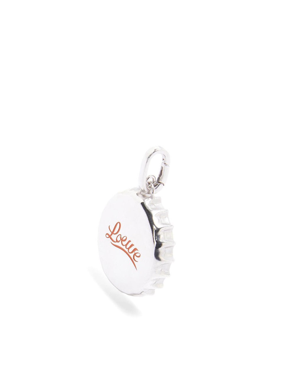 Loewe LOEWE bottle cap pendant in sterling silver and enamel Plateados | SVGDI-2043