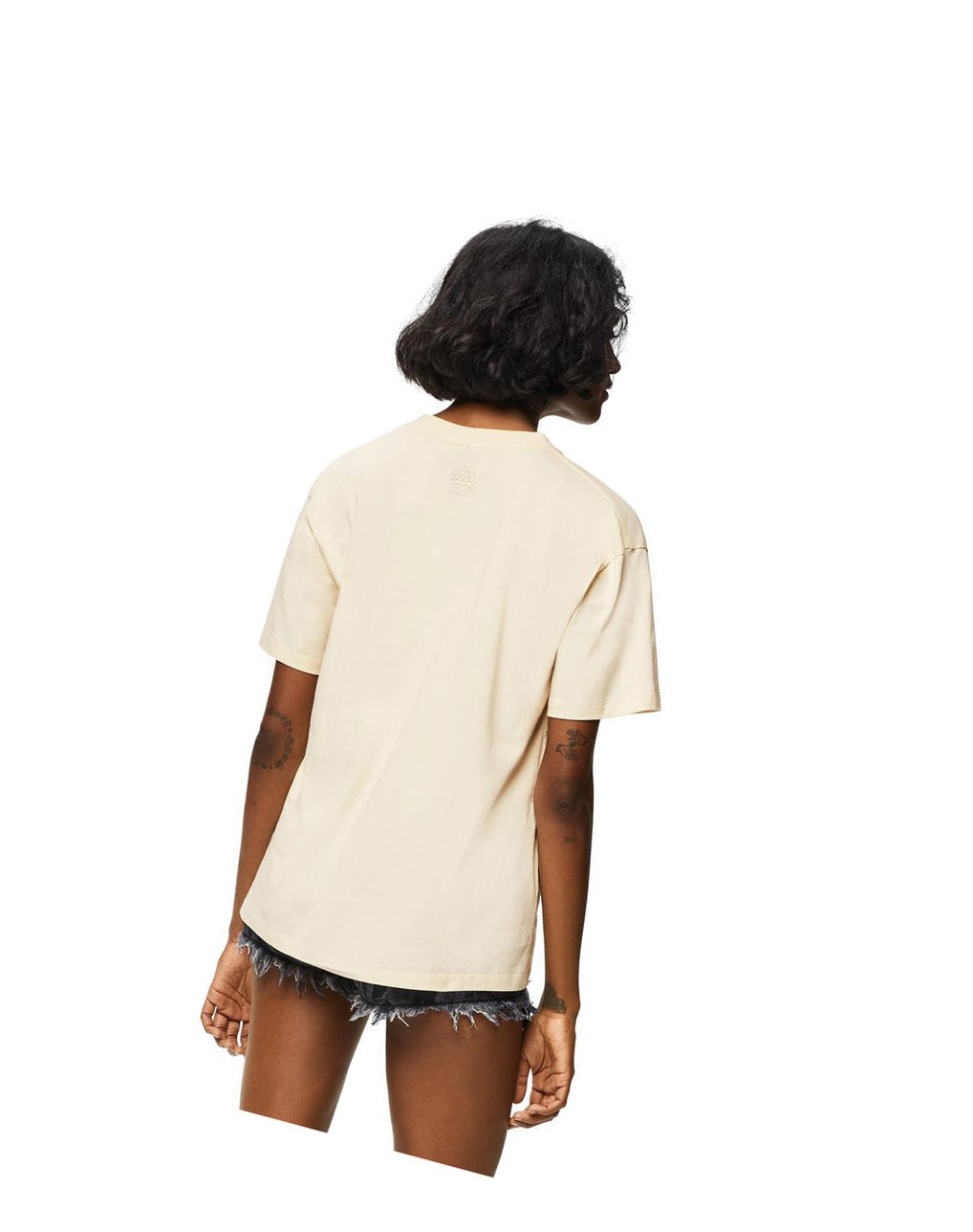 Loewe LOEWE cactus T-shirt in cotton Ecru | VLJZS-3045