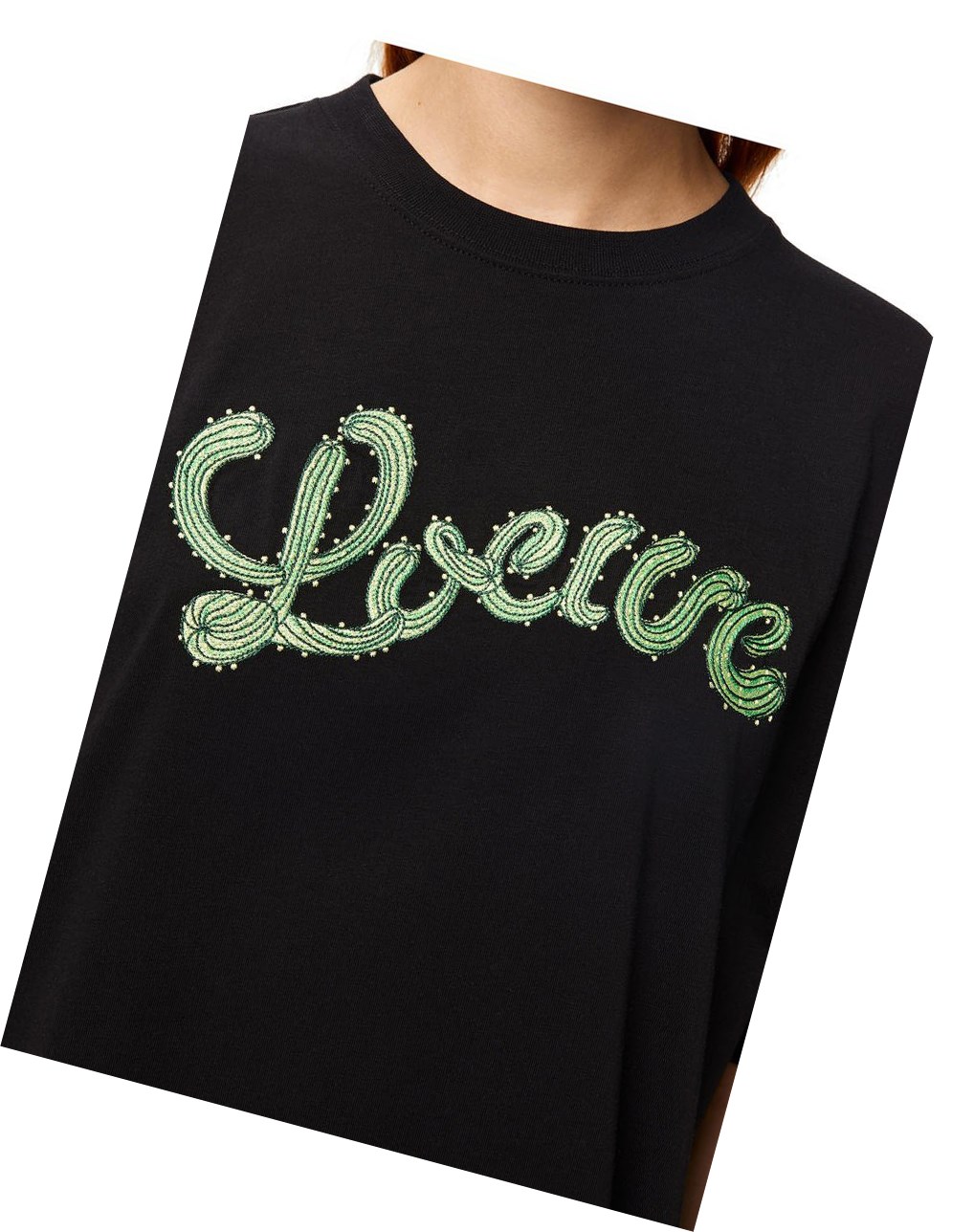Loewe LOEWE cactus T-shirt in cotton Negros | EMJVU-0518