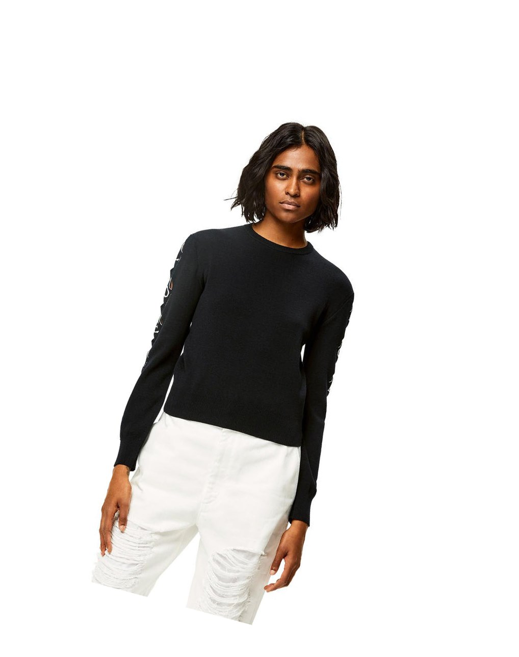 Loewe LOEWE cut-out sweater in wool Negros | RLSEB-5018