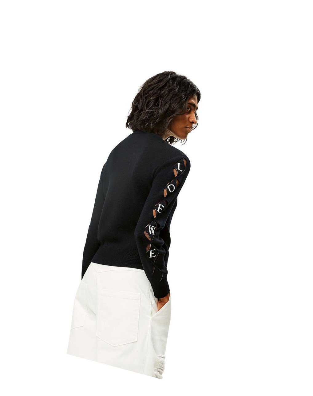 Loewe LOEWE cut-out sweater in wool Negros | RLSEB-5018