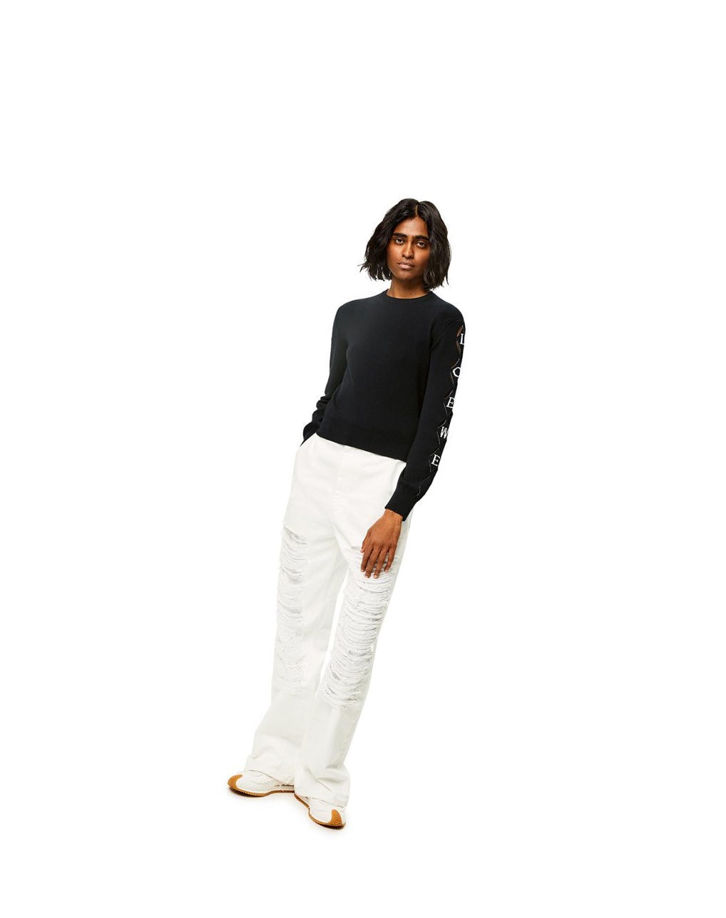 Loewe LOEWE cut-out sweater in wool Negros | RLSEB-5018