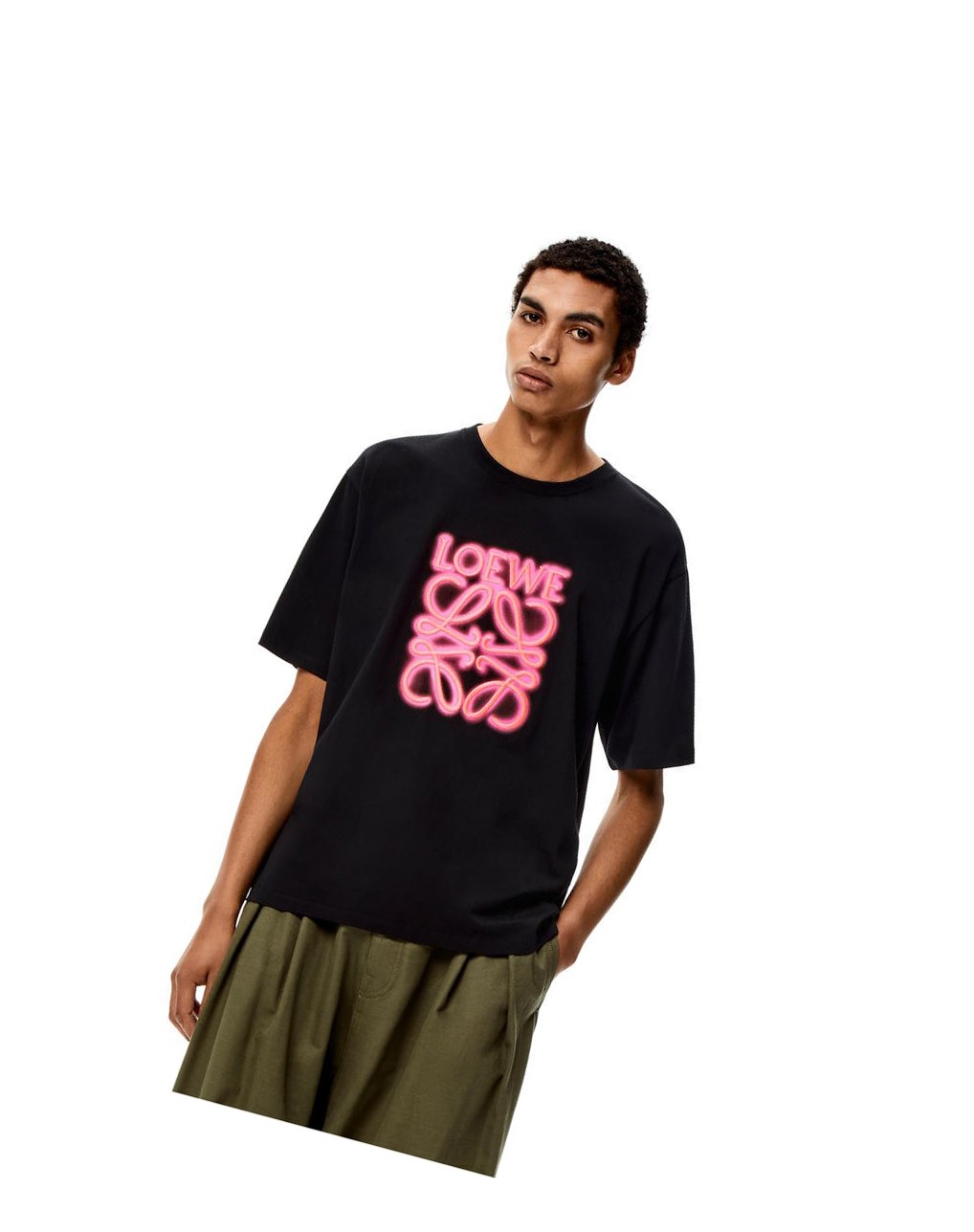 Loewe LOEWE neon T-shirt in cotton Negros Rosas | SJBKP-1504