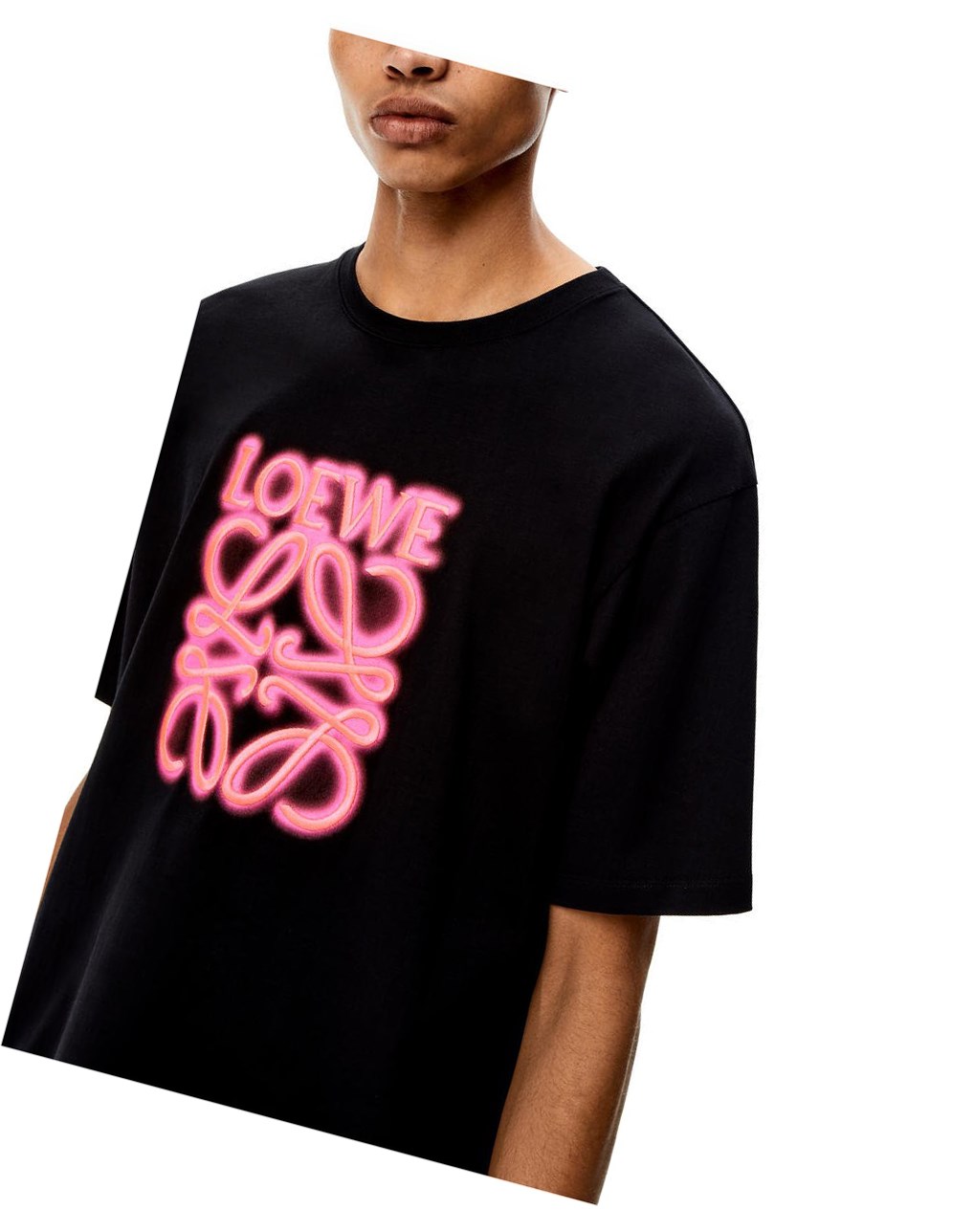 Loewe LOEWE neon T-shirt in cotton Negros Rosas | SJBKP-1504
