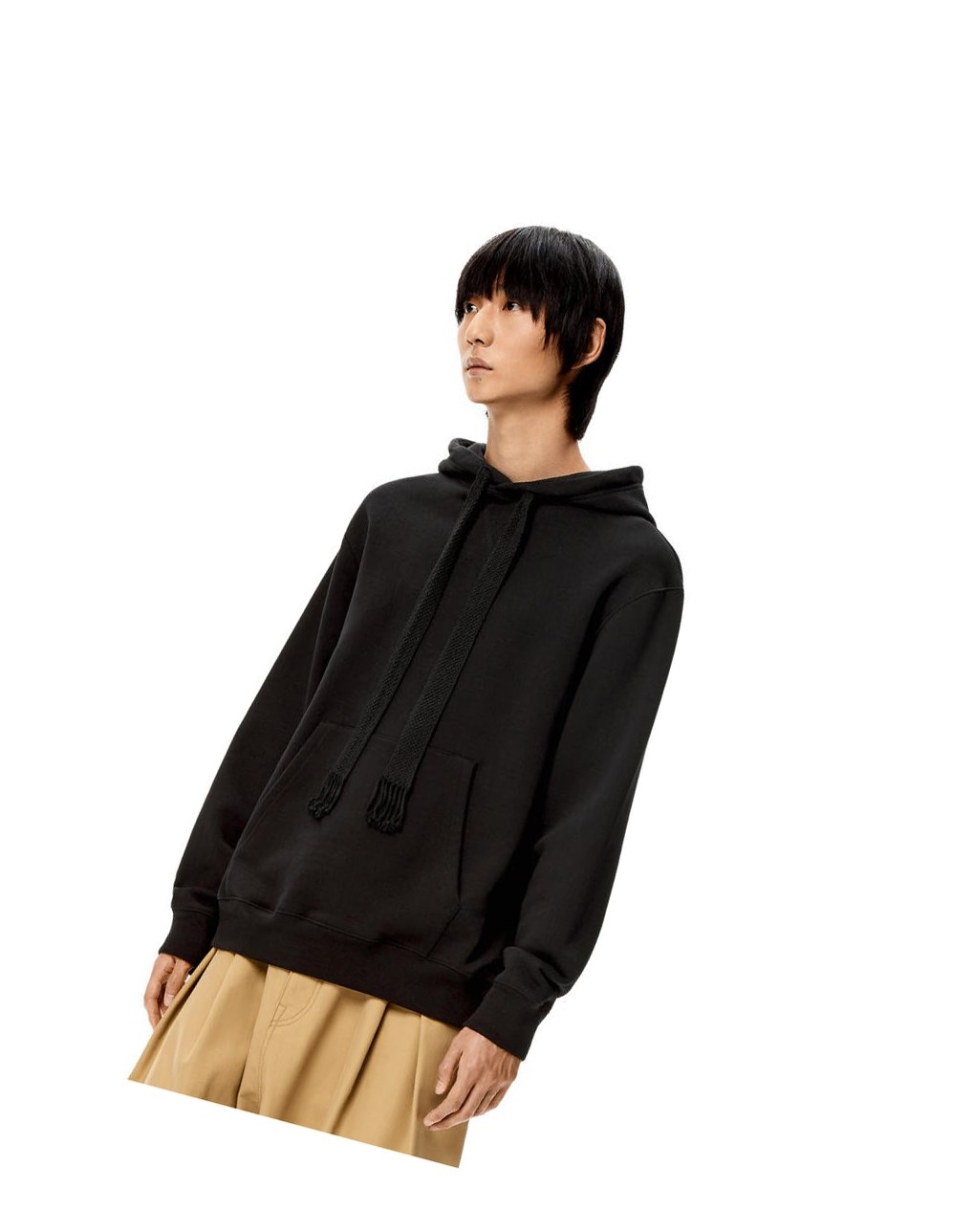 Loewe LOEWE neon hoodie in cotton Negros | FVMDG-1720