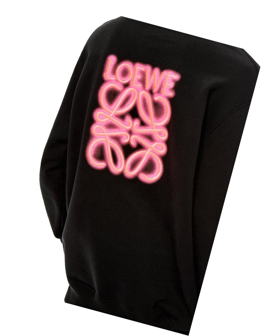 Loewe LOEWE neon hoodie in cotton Negros | FVMDG-1720