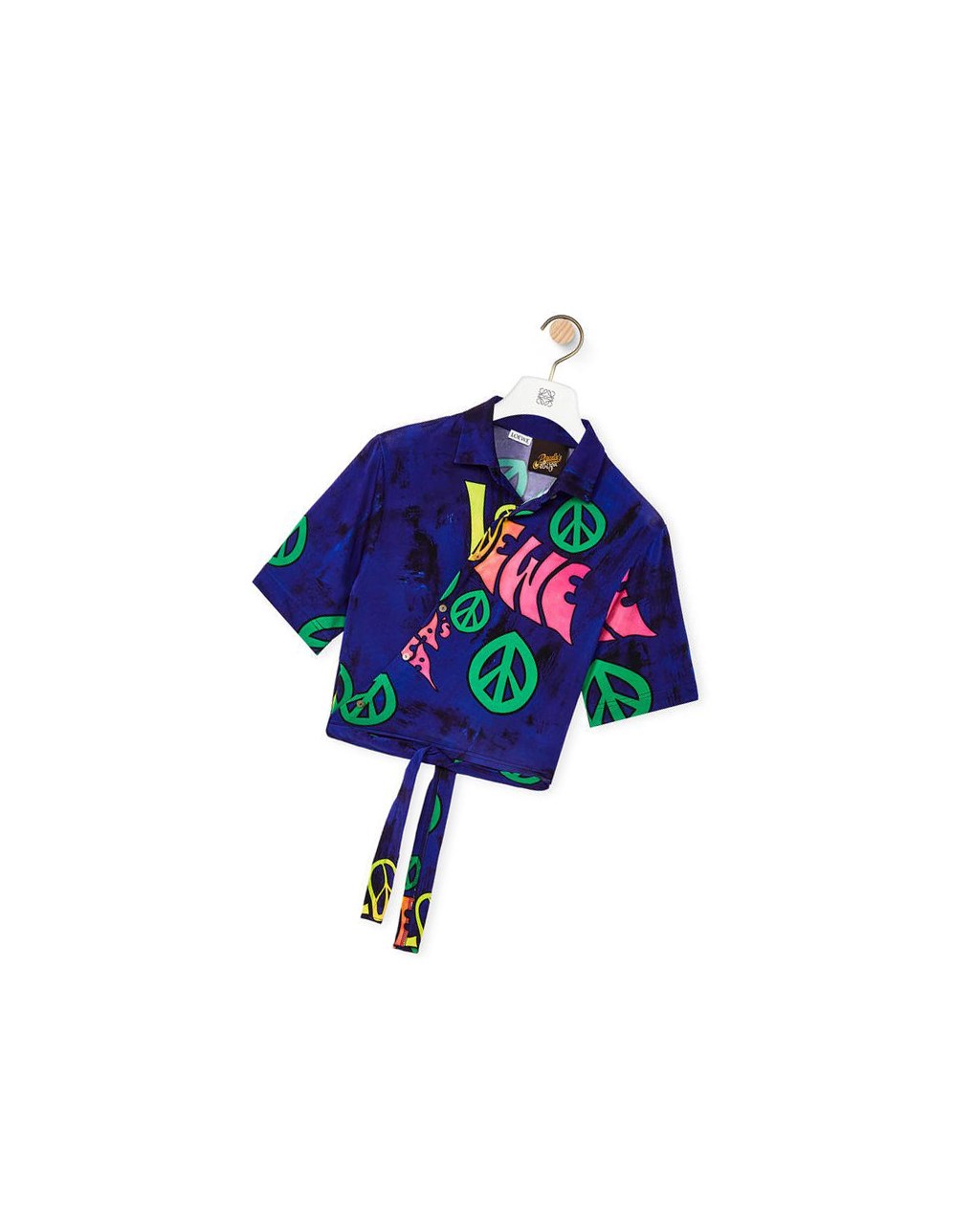 Loewe LOEWE peace cropped top in viscose Multicolor | BWDSU-5374