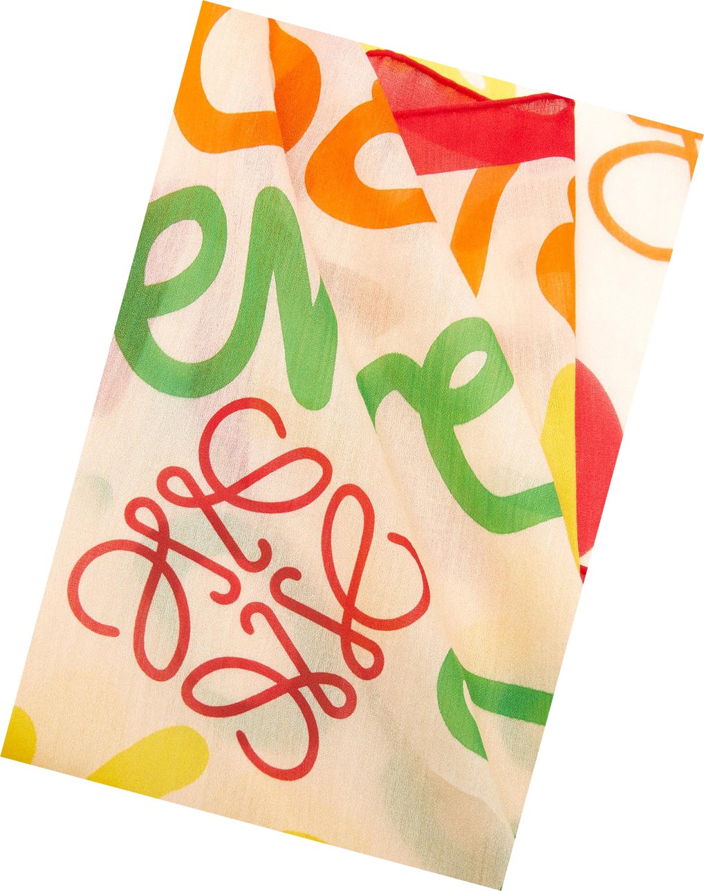 Loewe LOEWE scarf in cotton and silk Multicolor | IEMLG-3458