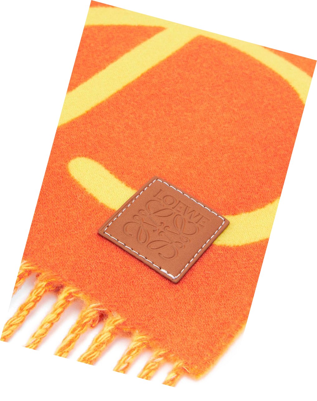 Loewe LOEWE scarf in wool and cashmere Naranjas Amarillos | TJBWG-3620