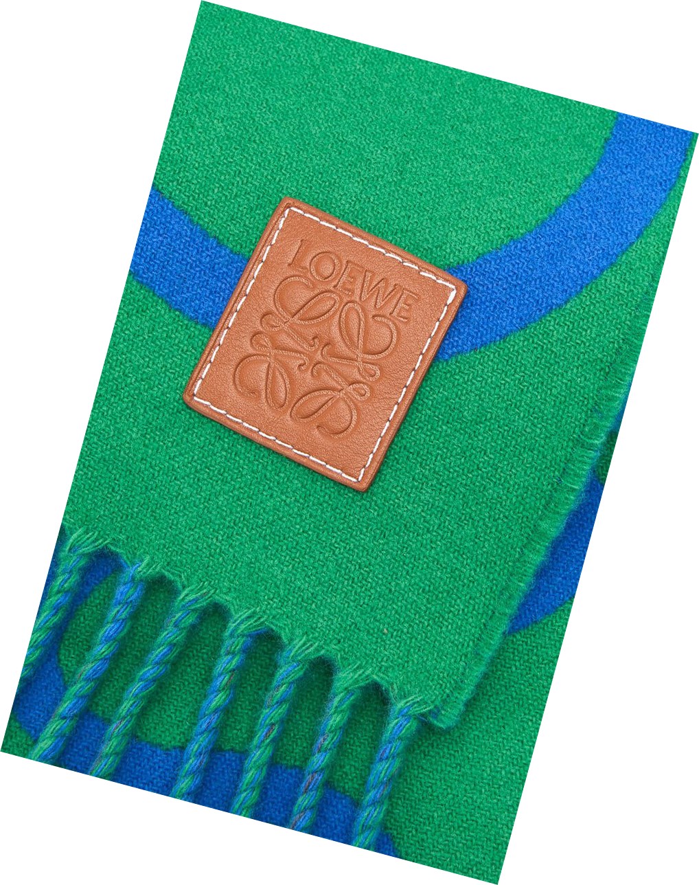 Loewe LOEWE scarf in wool and cashmere Verdes Azules | FHWDY-5920