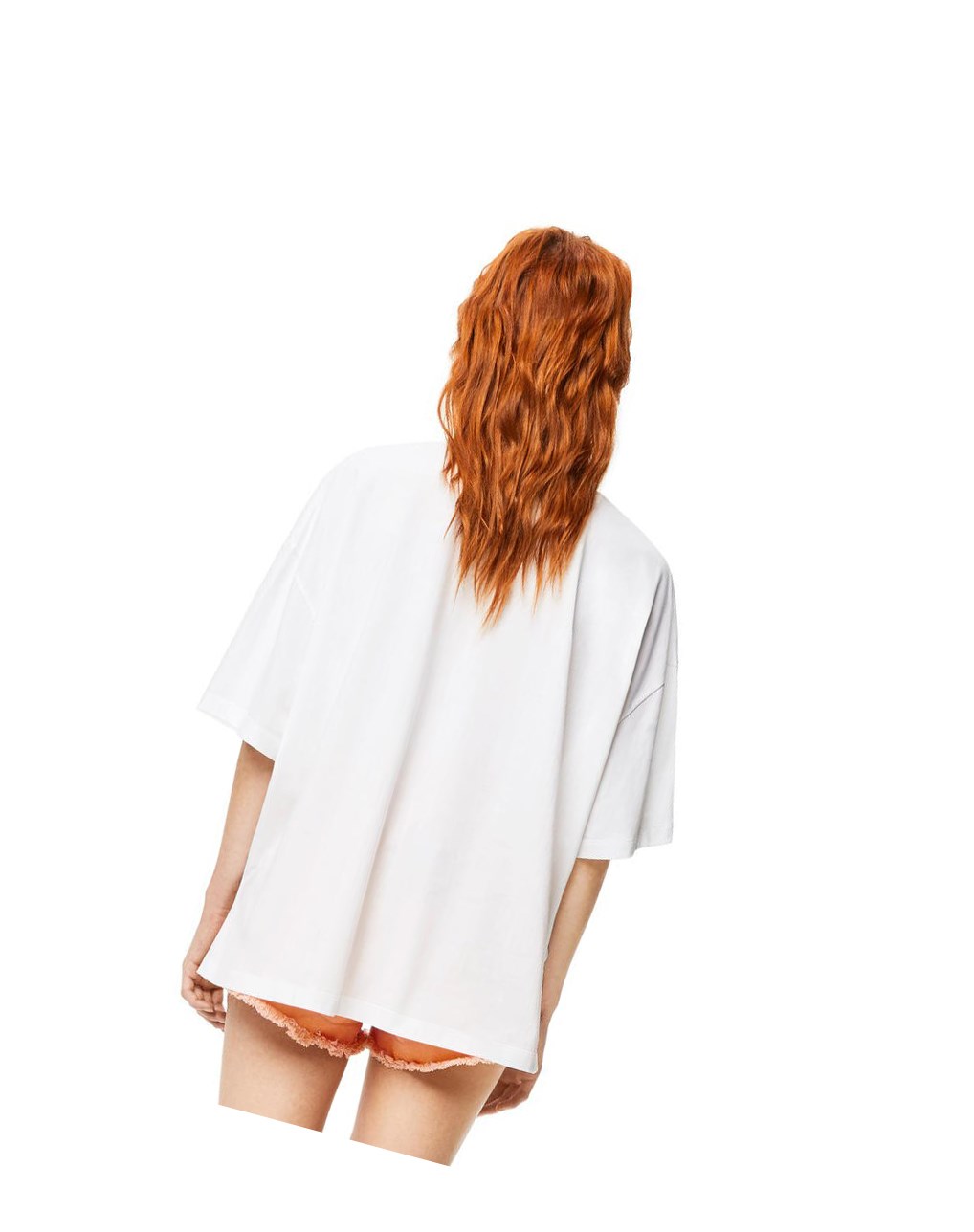Loewe LOEWE shell T-shirt in cotton Blancos | HKUAR-0845