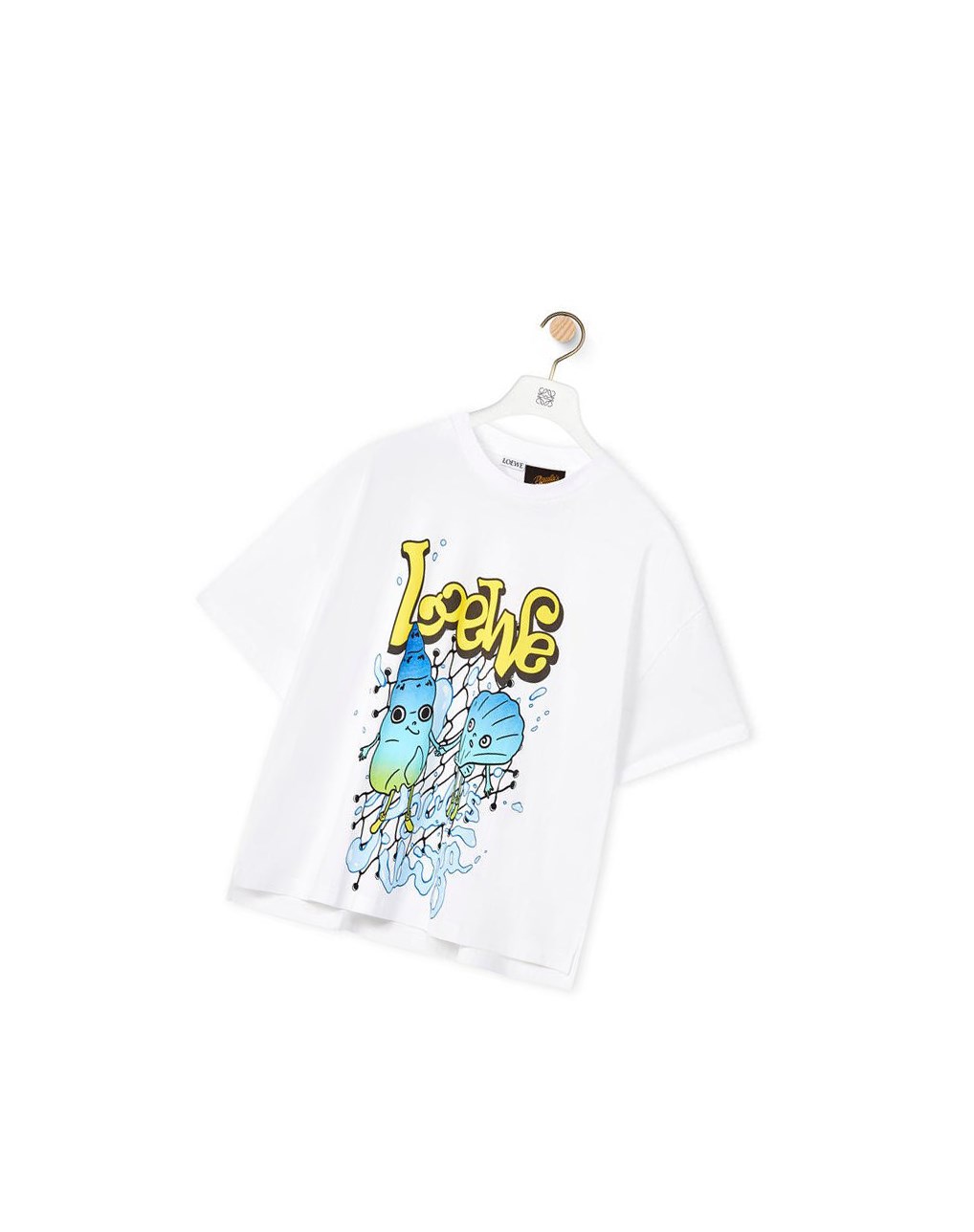 Loewe LOEWE shell T-shirt in cotton Blancos | HKUAR-0845