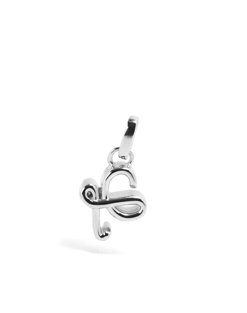 Loewe L charm in sterling silver Plateados | DUWTA-0347