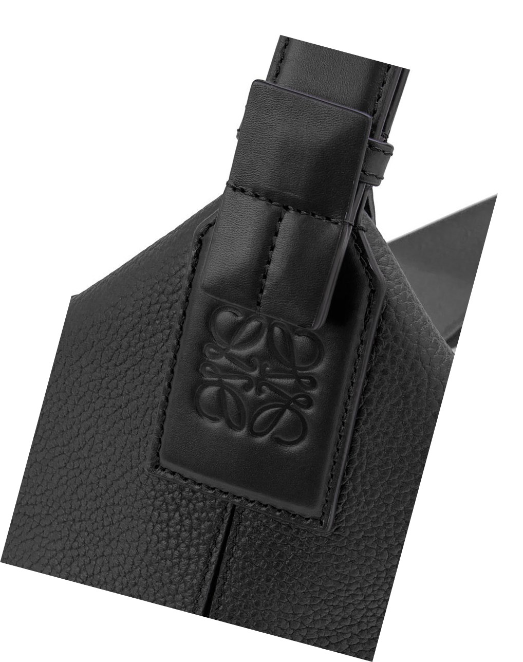 Loewe Large Cubi bag in grained calfskin Negros | JGKDS-0892