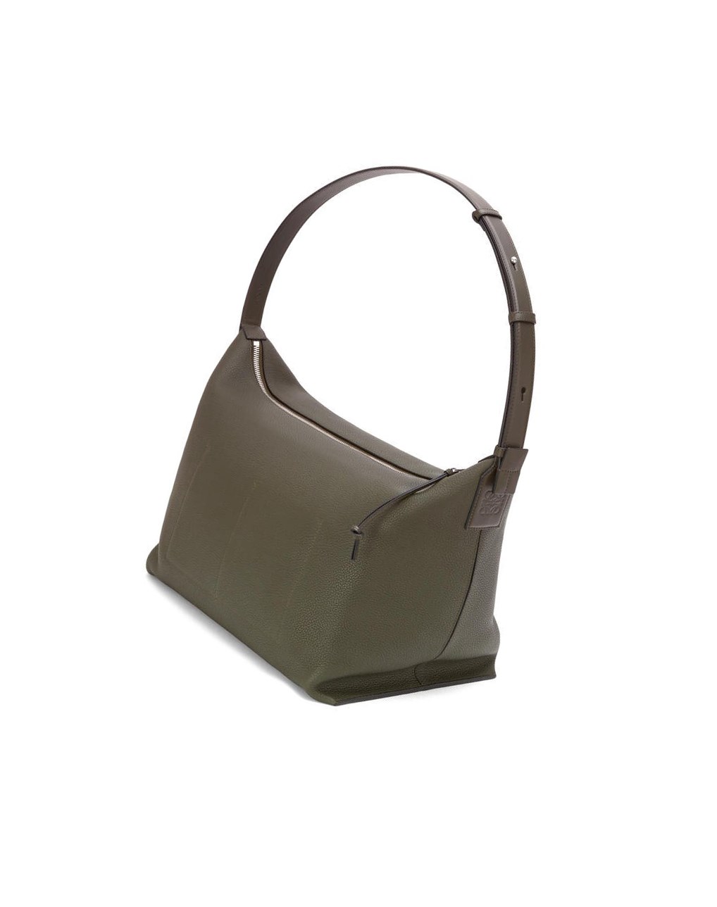 Loewe Large Cubi bag in grained calfskin Kaki Oscuro Verdes | JHRFP-9561