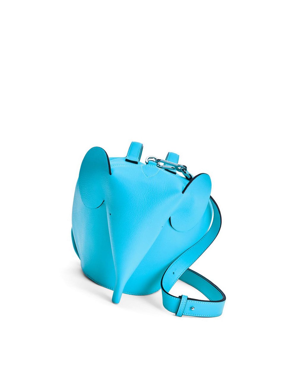 Loewe Large Elephant bag in classic calfskin Cyan | PGYMO-3497