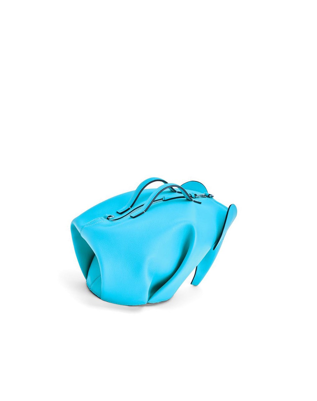 Loewe Large Elephant bag in classic calfskin Cyan | PGYMO-3497