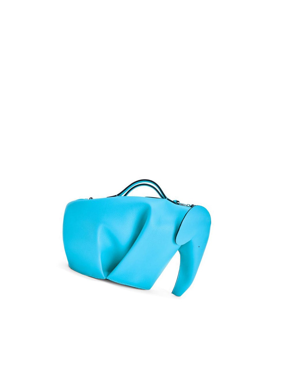 Loewe Large Elephant bag in classic calfskin Cyan | PGYMO-3497