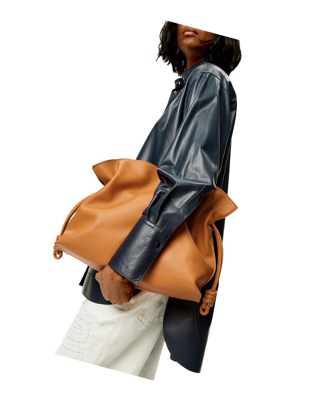 Loewe Large Flamenco clutch in nappa calfskin Warm Desert | MBAOV-1860