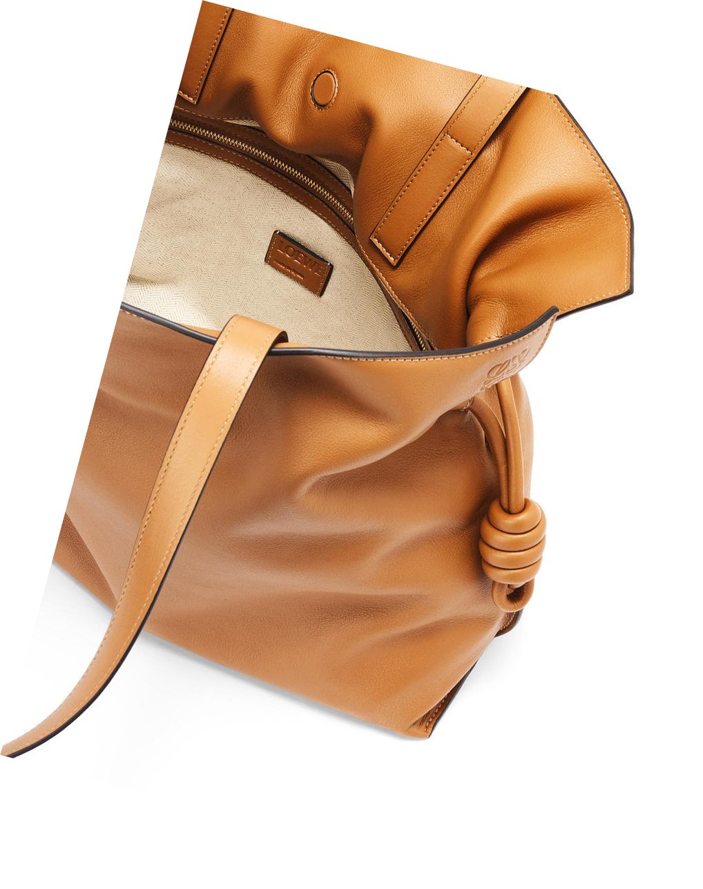 Loewe Large Flamenco clutch in nappa calfskin Warm Desert | MBAOV-1860