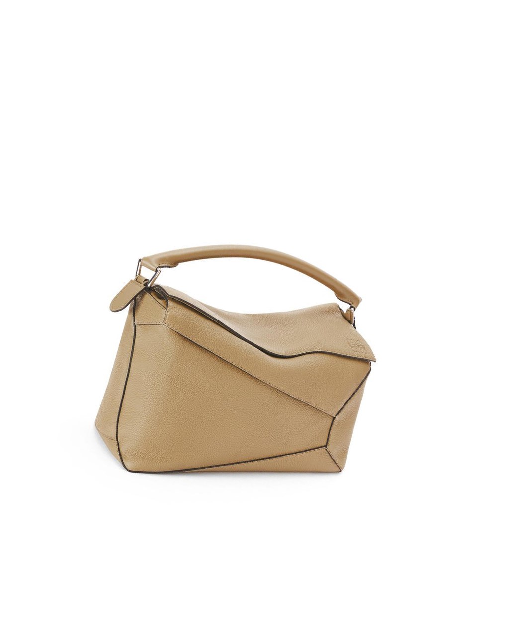 Loewe Large Puzzle Edge bag in grained calfskin Azules | TIHQD-5732