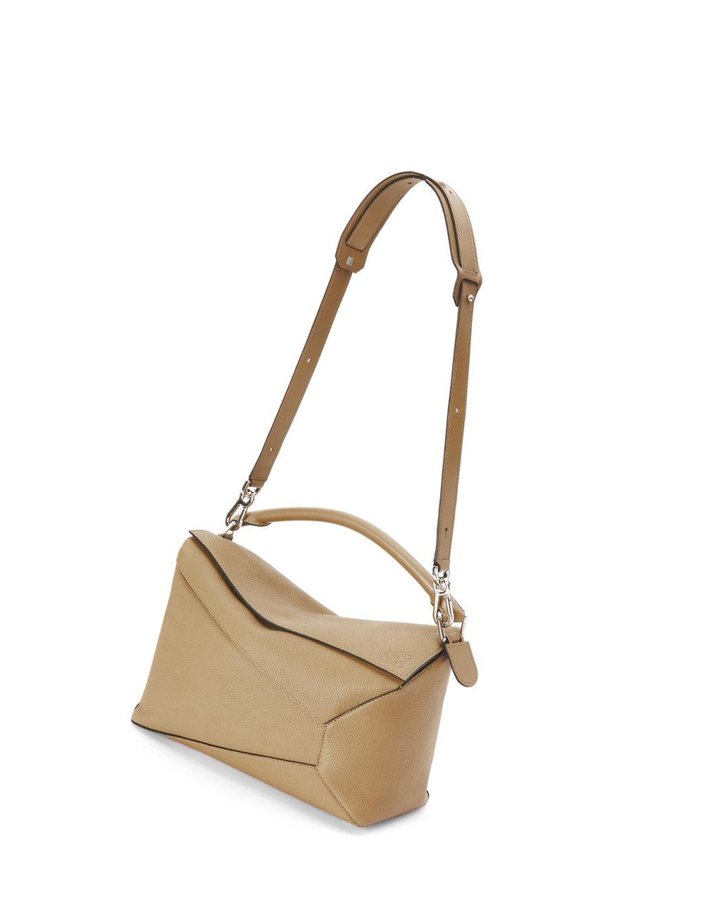 Loewe Large Puzzle Edge bag in grained calfskin Azules | TIHQD-5732